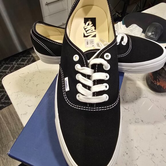 Vans Lx Authentic Reissue 44 Black White VN000CQABA2 Sneakers Mens Size 13 NEW - Picture 3 of 16